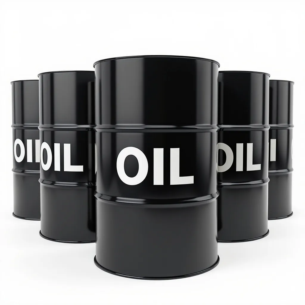 Black oil barrels represent energy’s central role in markets, showing how commodities impact global economy by influencing trade, fuel prices, production costs, and worldwide financial growth.